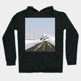 Winter road. Hoodie